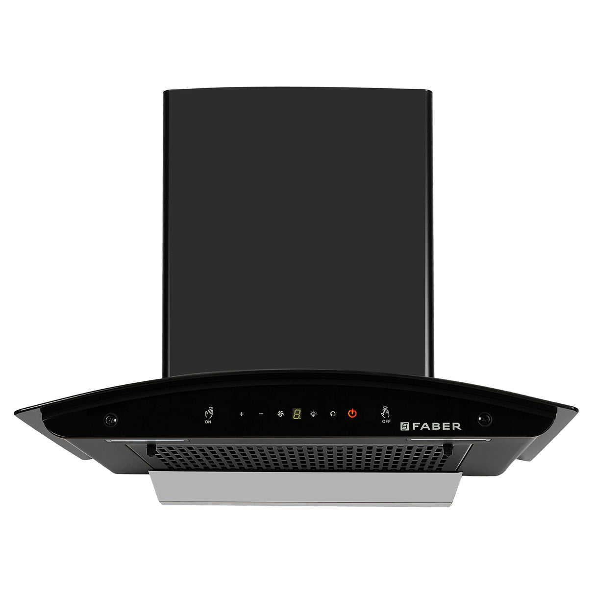 HOOD MYSTIC BLDC FL HC BK 60 Wall Mounted Chimney with 1500m³/hr Suction, Heat Auto Clean, 9 Speed, Gesture & Remote Control - 325.0718.161