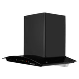 HOOD MYSTIC BLDC FL HC BK 60 Wall Mounted Chimney with 1500m³/hr Suction, Heat Auto Clean, 9 Speed, Gesture & Remote Control - 325.0718.161