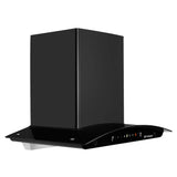 HOOD MYSTIC BLDC FL HC BK 60 Wall Mounted Chimney with 1500m³/hr Suction, Heat Auto Clean, 9 Speed, Gesture & Remote Control - 325.0718.161