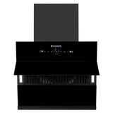 Hood Aether BLDC HC SC FL BK IN 75 Wall Mounted Kitchen Chimney with 1600 m³/hr Suction & LPG Leakage Sensor