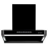 HOOD PINNACLE FL HC BK 60 Wall Mounted Chimney with 1500m³/hr Suction, Heat Auto Clean, Touch & Gesture Control - 330.0717.195