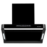 HOOD PINNACLE FL HC BK 60 Wall Mounted Chimney with 1500m³/hr Suction, Heat Auto Clean, Touch & Gesture Control - 330.0717.195