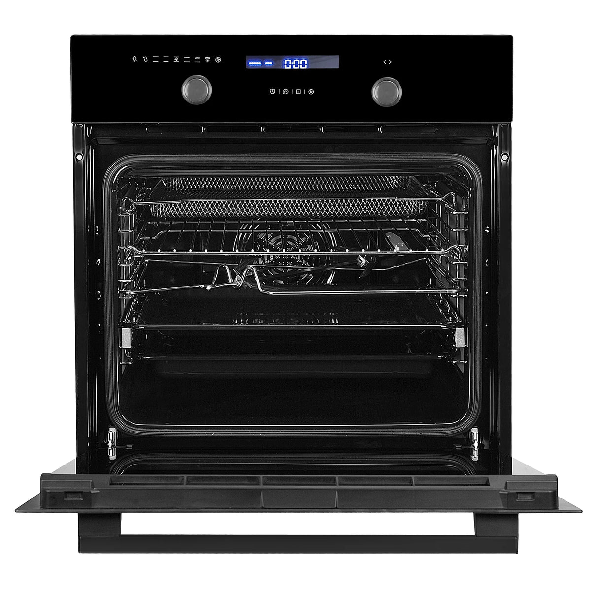 FBIO 82L 11F AF BK Built-in Oven 60 cm 82 Litres with Air Fry, Rotisserie & 3D Hot Air