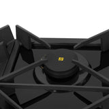 HOB INSPIRIA 754 BR AI FFD GL PNG 75 cm 4 Burner Built-In Gas Hob with Flame Failure Device, Black Glass