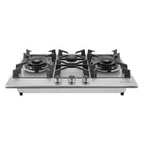 HOB INSPIRIA 753 BR AI FFD SS LPG 75 cm 3 Burner Built-In Gas Hob with Flame Failure Device, SUS 304 Stainless Steel