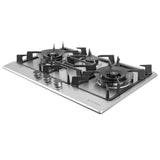 HOB INSPIRIA 753 BR AI FFD SS PNG 75 cm 3 Burner Built-In Gas Hob with Flame Failure Device, SUS 304 Stainless Steel