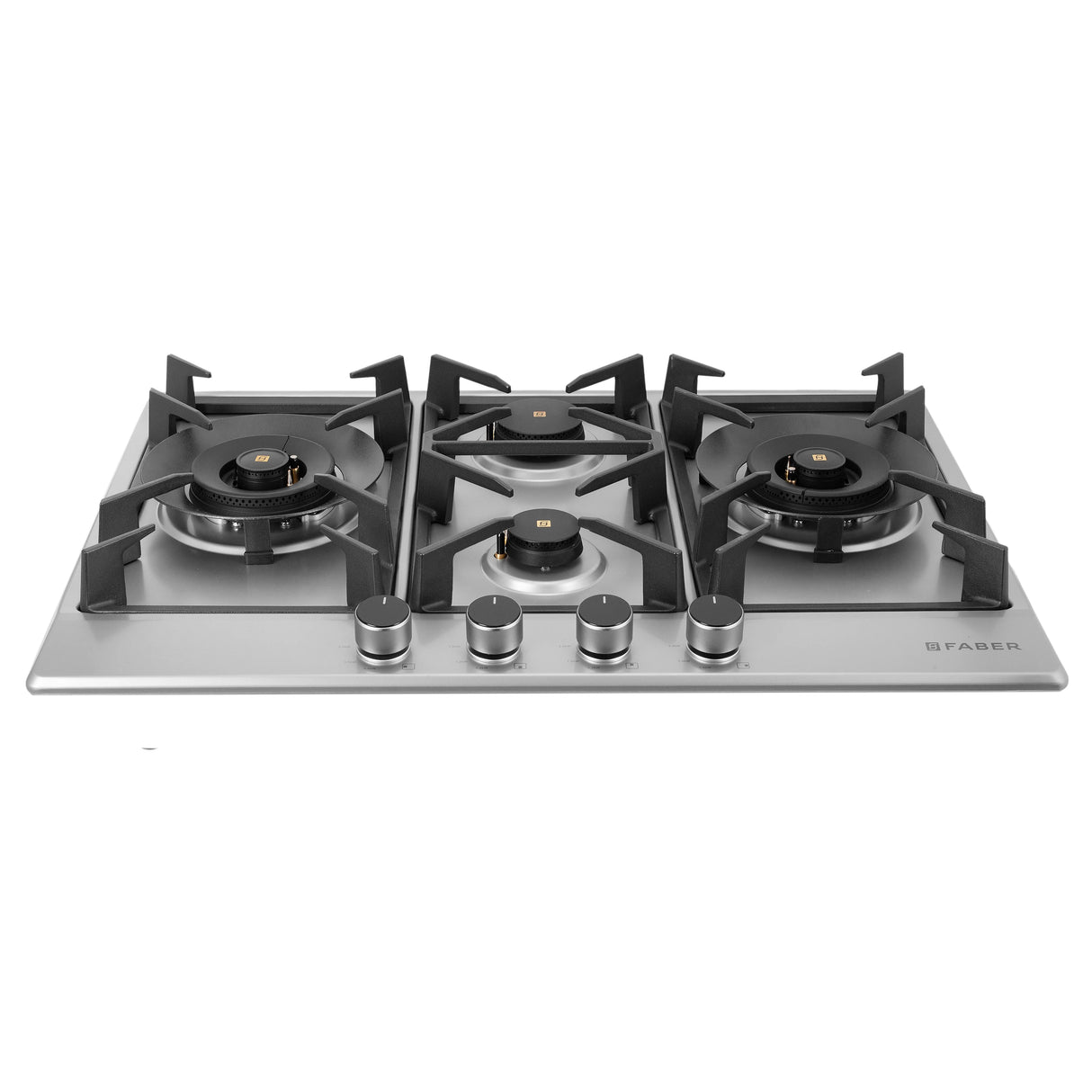 HOB INSPIRIA 754 BR AI FFD SS PNG 75 cm 4 Burner Built-In Gas Hob with Flame Failure Device, SUS 304 Stainless Steel