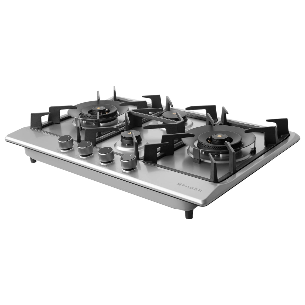 HOB INSPIRIA 754 BR AI FFD SS PNG 75 cm 4 Burner Built-In Gas Hob with Flame Failure Device, SUS 304 Stainless Steel