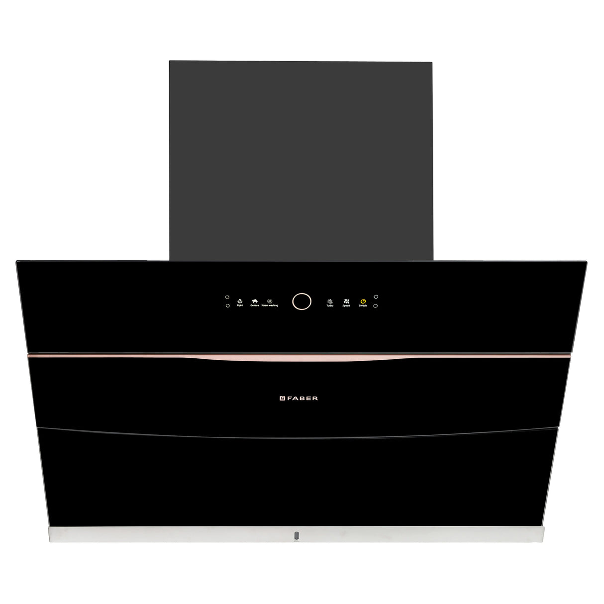 HOOD BOLT FL SW SC BK 90 N Wall Mounted Chimney with 1500m³/hr Suction, Steam Auto Clean, Gesture & Touch Control - 330.0657.934