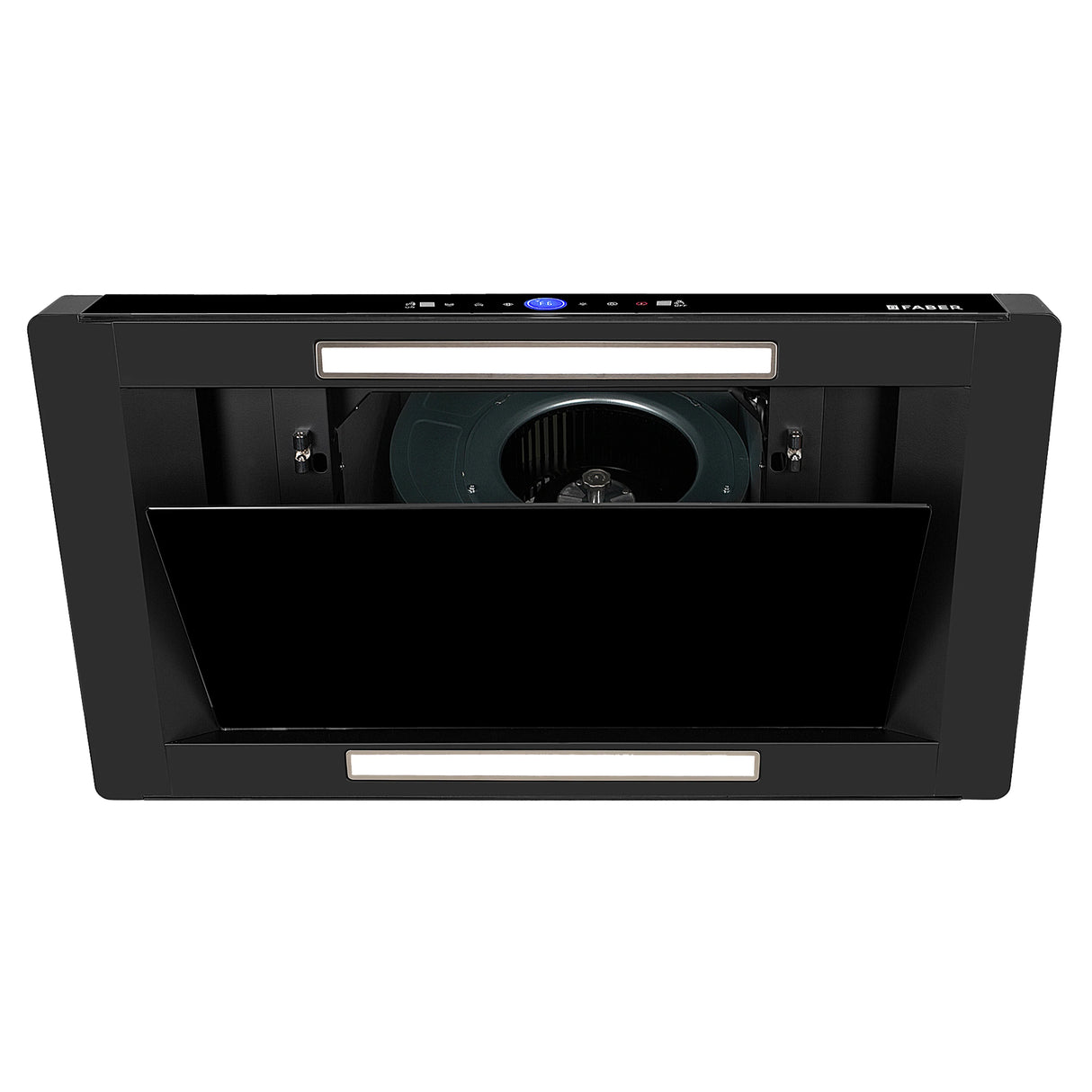 HOOD BLOOM FL BK 90 Island Chimney with 1500m³/hr Suction, BLDC Motor, Gesture & Dual Touch Control - 345.0717.217