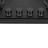 Hob Innova 904 BR AI FFD 90 cm 4 Burner Built-in Gas Hob Black Glass with Timer