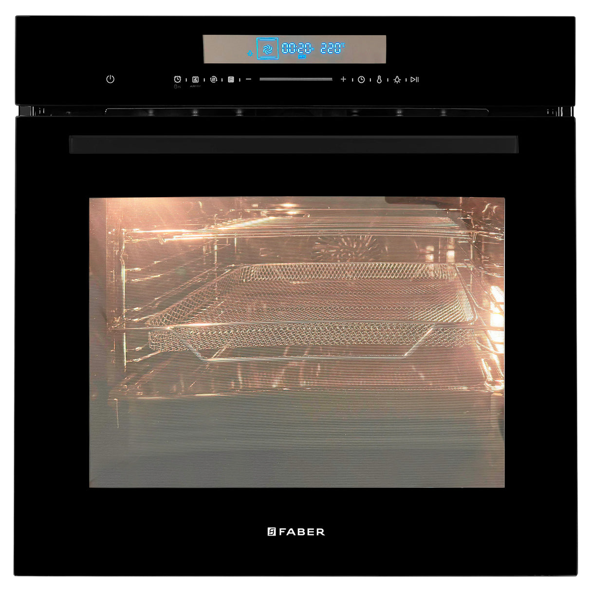 FBIO 81L 14F AF BK Built-In Oven with Air Fryer, 14 Cooking Functions & 3D Hot Air Circulation