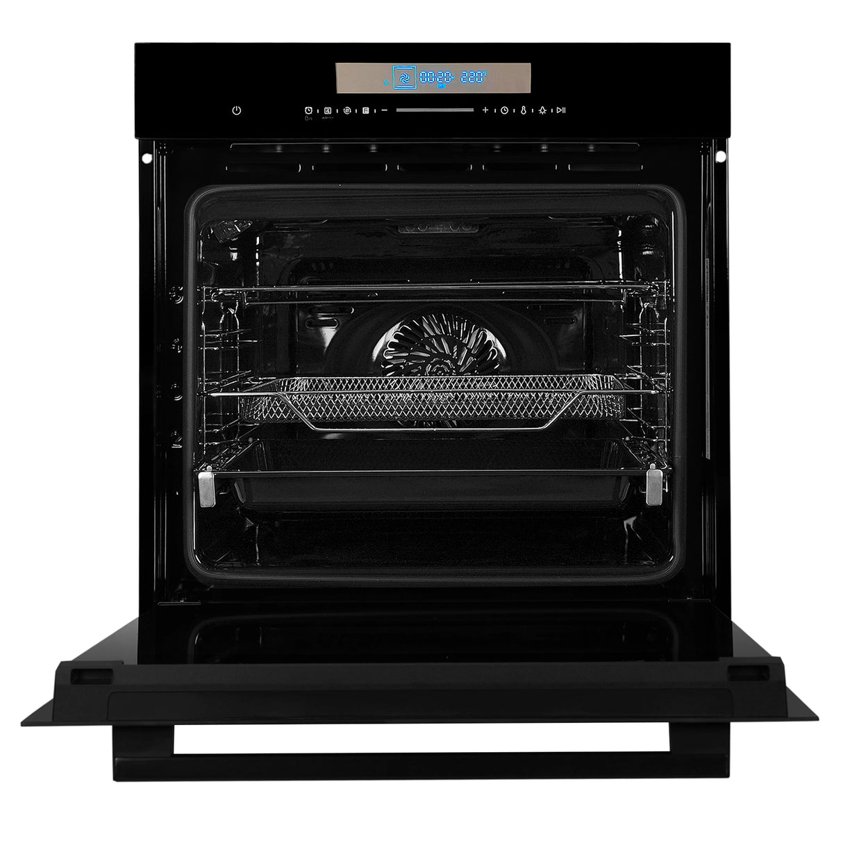 FBIO 81L 14F AF BK Built-In Oven with Air Fryer, 14 Cooking Functions & 3D Hot Air Circulation
