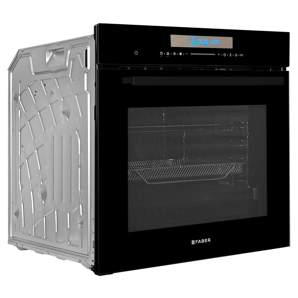 FBIO 81L 14F AF BK Built-In Oven with Air Fryer, 14 Cooking Functions & 3D Hot Air Circulation