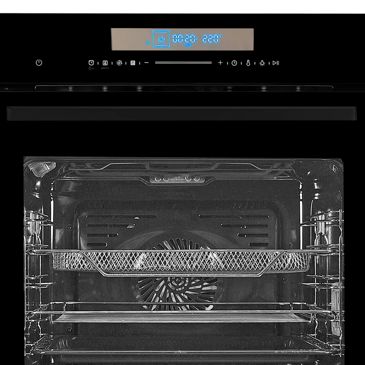 FBIO 81L 14F AF BK Built-In Oven with Air Fryer, 14 Cooking Functions & 3D Hot Air Circulation