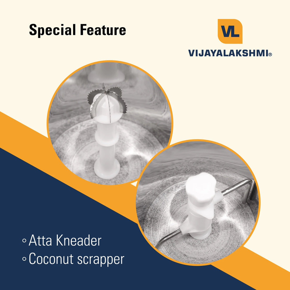 Handy 1.25L Table Top Wet Grinder with Coconut Scraper & Atta Kneader | Cherry