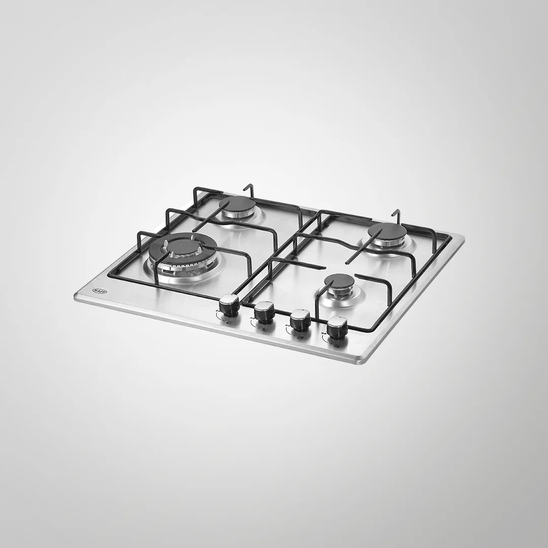 KAFF NE 4B 60 SS 4 Gas Burner With 1 Triple Ring Burner | Stainless Steel | Built In Hob