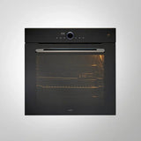 OV81 ZNSCN 81L Extra Large Built-in Electric Oven with 3D Hot Air, 14 Functions, Soft Close, LED Knob – Half Mirror Glass Finish