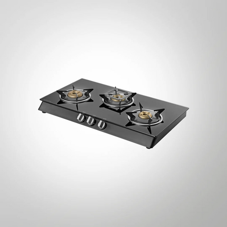 KAFF CTB713B Three Burner 1 Small 1 Big and 1 Jumbo Without Auto Ignition Cooktop 
