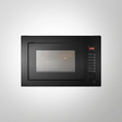 KAFF  KMW8A BLK | Full Black Tempered Glass With Touch Controls |  Built In Microwave