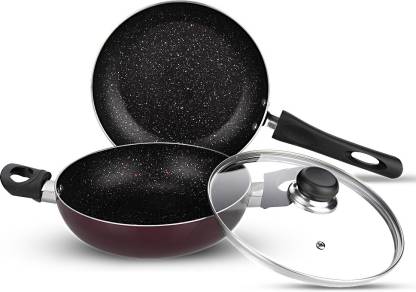 Vinod 2 Pieces Supreme Induction Bottom Cookware Set  (Aluminium, 2 - Piece)