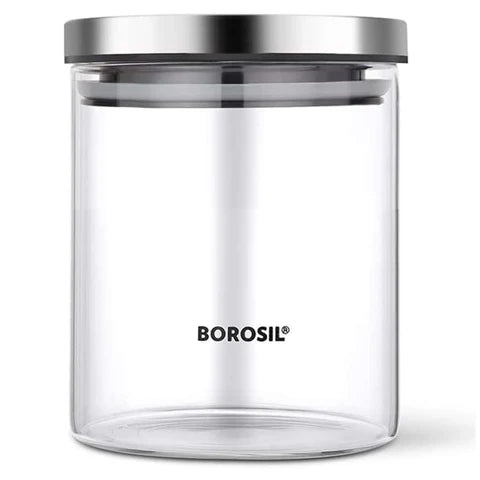 Borosil Classic Glass Storage Jar 600 ml BCLJR960600