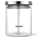 Borosil Classic Glass Storage Jar 600 ml BCLJR960600