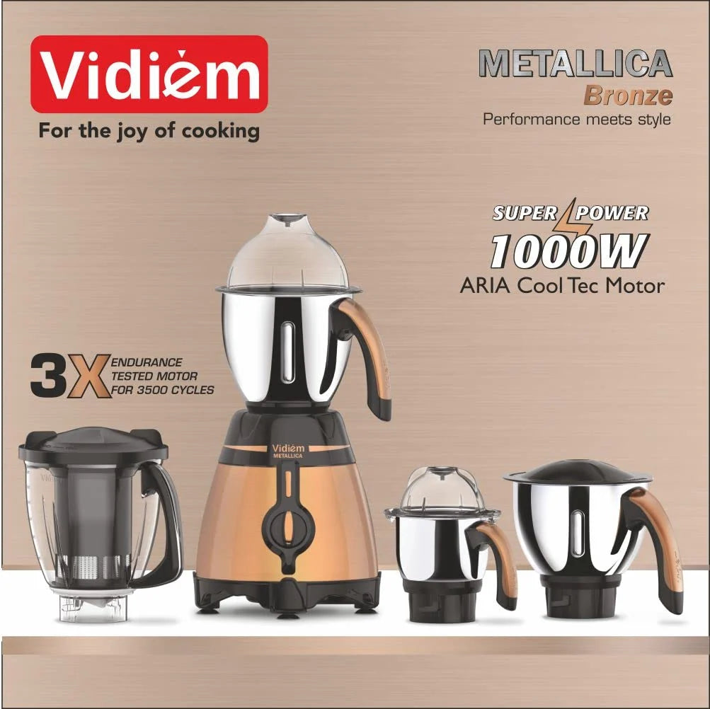 METALLICA BRONZE 1000W MIXER GRINDER