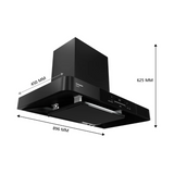 Crompton CHD-GAVB90FLE-MBL-box  90 cm Wall Mounted Chimney GrandArt