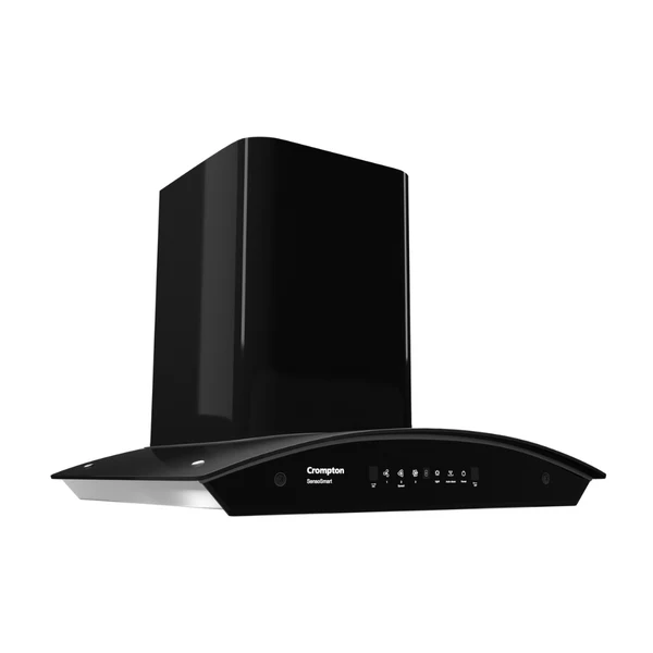 Crompton CHD-SSC60BFE-MBL-Curved Wall Mounted Chimney SensoSmart 60 cm 