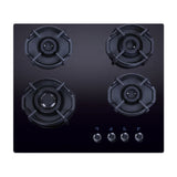 FLEXI HEXA 460 LOTUS IND HD 4 Brass Burners Toughened Glass, Auto Ignition Round Metalic knobs
