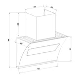 Hindware  Essence Autoclean 60cm IN Wall Mounted Chimney