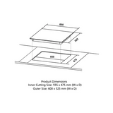 Crompton HOB-OPFB604TI-MBL-Built-InGasHob 4 Burner Hob Optime Series 60 cm 