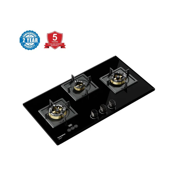 Crompton 78 cm 3 Burner Hob Optime Series HOB-OPFB783TI-MBL-Built-InGasHob