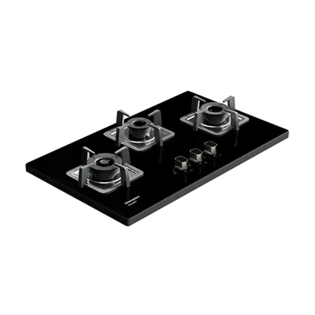 Crompton TAB-SUHB783-MBL-Tablet Hob 78 cm 3 Burner Cooktop Superslim