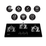 Crompton TAB-SUHB783-MBL-Tablet Hob 78 cm 3 Burner Cooktop Superslim