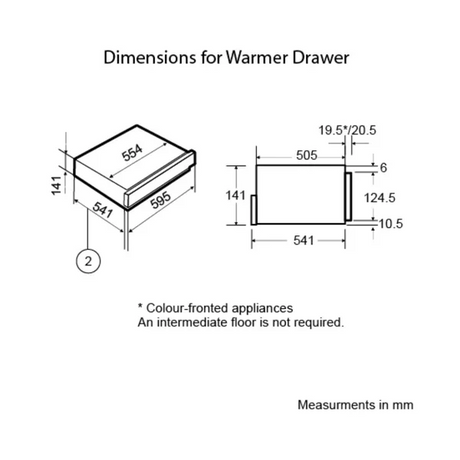 Crompton WD-GACON20L-MBL-Warmer Drawer Warmer Drawer 