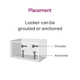 Matrix 2414 (66L) EL+KL Fire-Resistant Home Locker with Dual Lock – Coffee Brown