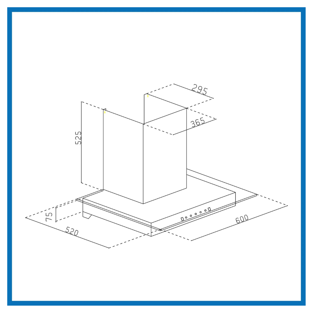 Glen CH 6062 BL MS AC 60cm Auto Clean