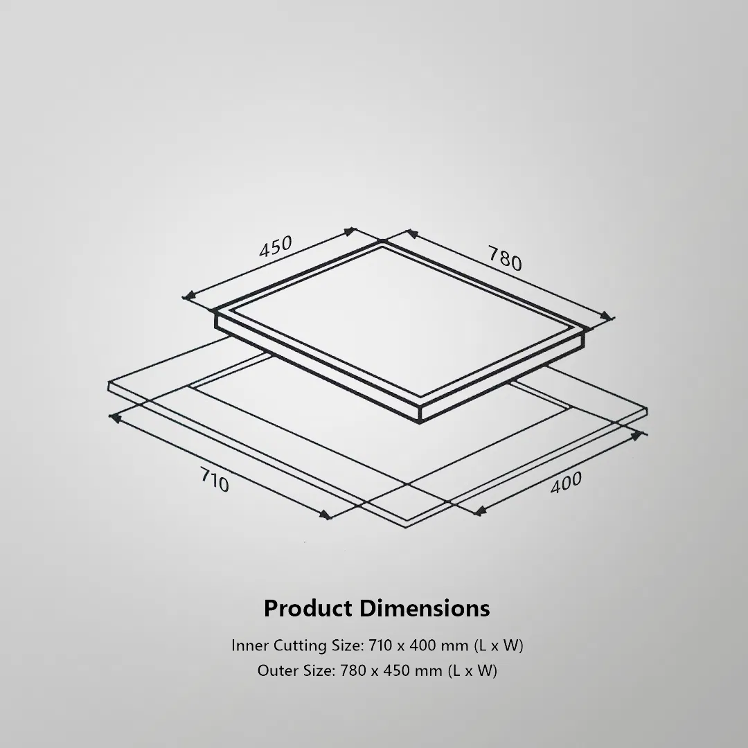 KAFF FBB 783 3 Full Brass Burner Hob With Two Triple Ring Burner And One Dual Ring Burner | Built In Hobs