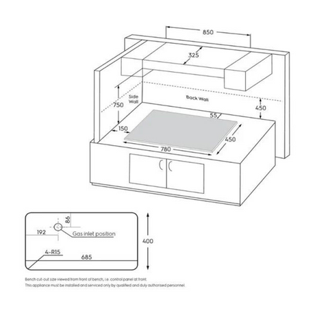 Electrolux EHG7330BC 78cm