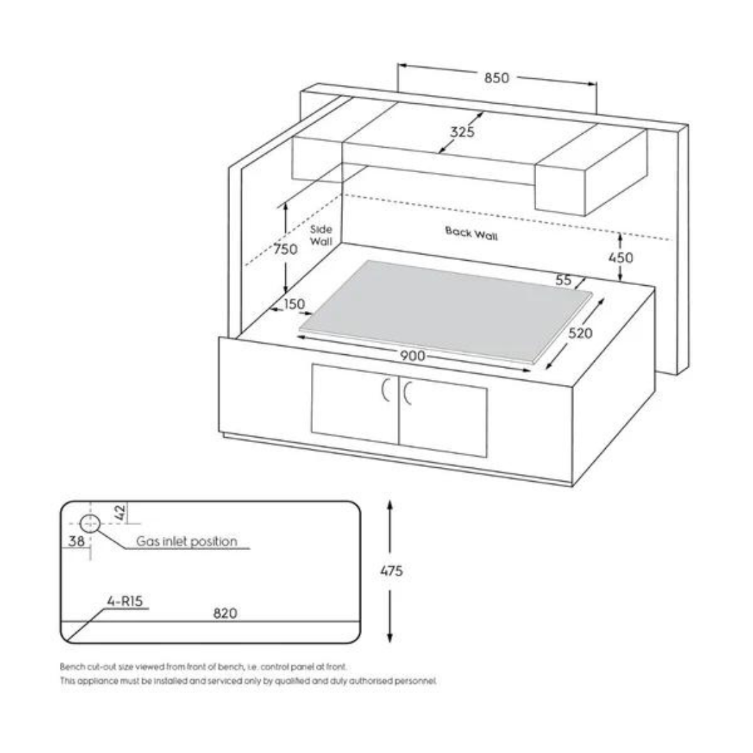 Electrolux EHG9430BCI 90cm 