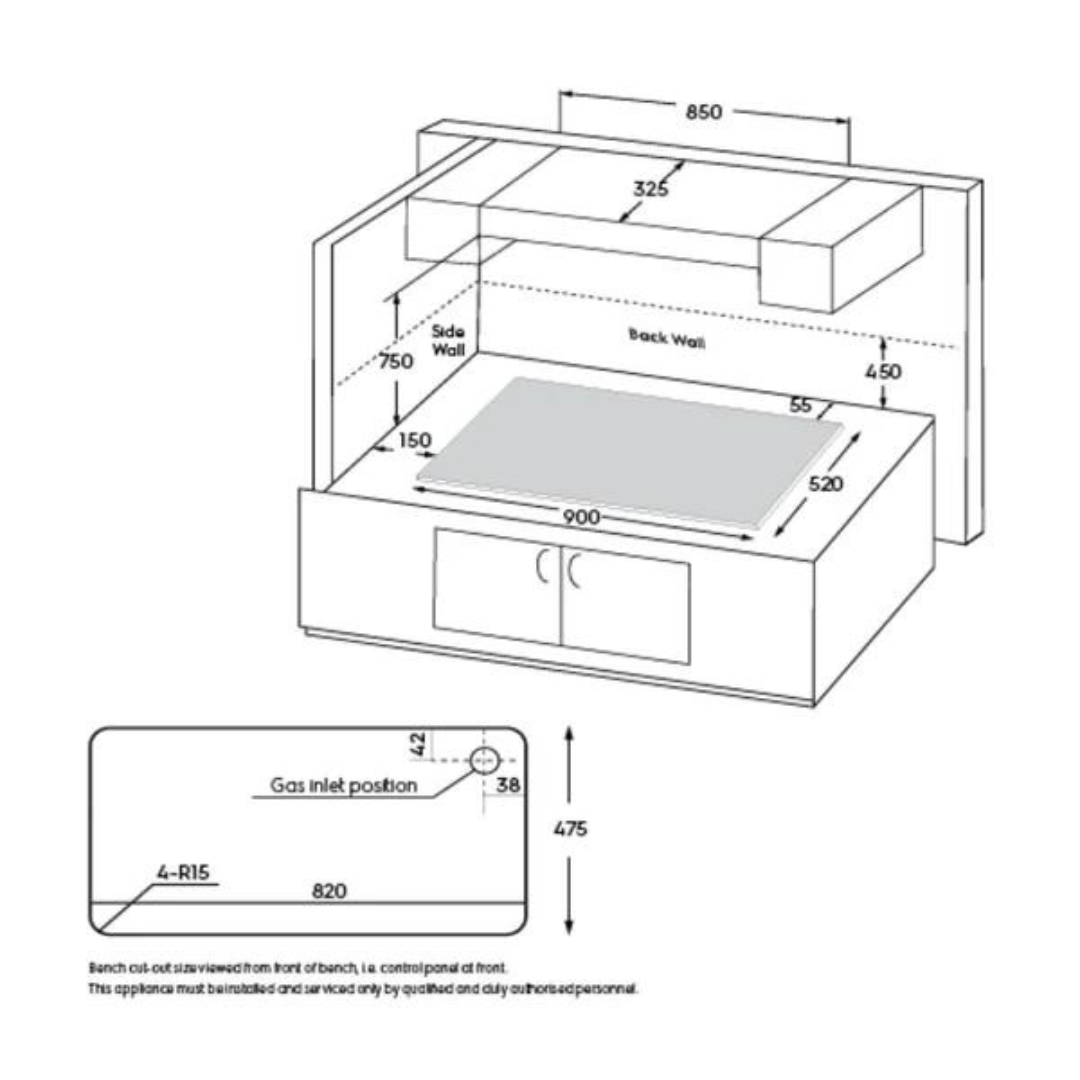 Electrolux EHG9530BC 90cm