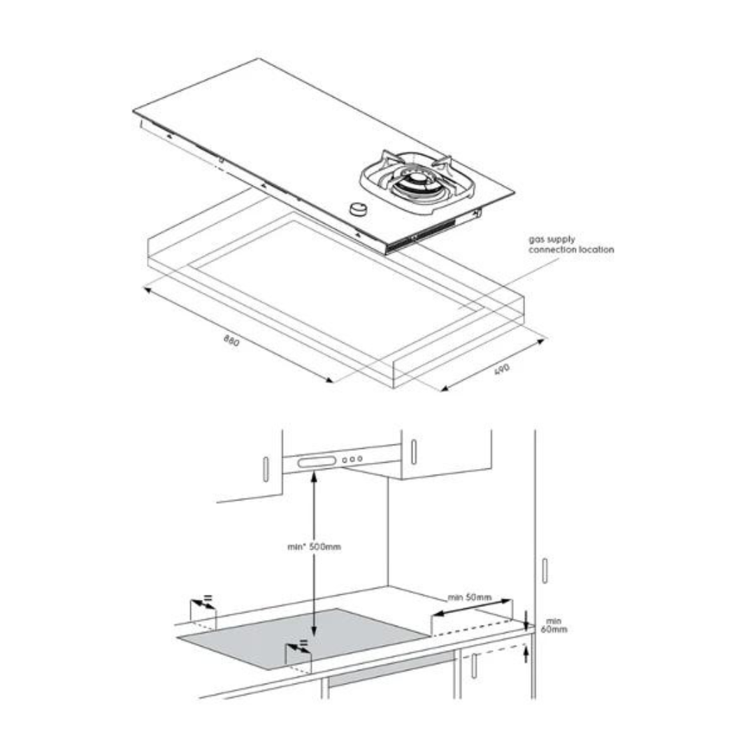 Electrolux EHH957BE 90cm