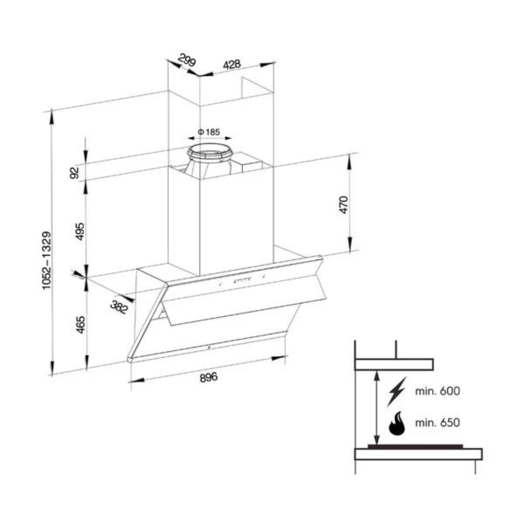 Electrolux ECS9612K 90cm