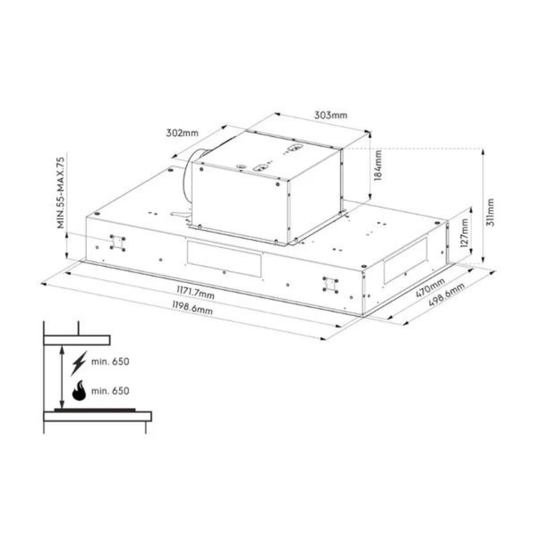 Electrolux ECE5280HM 120cm