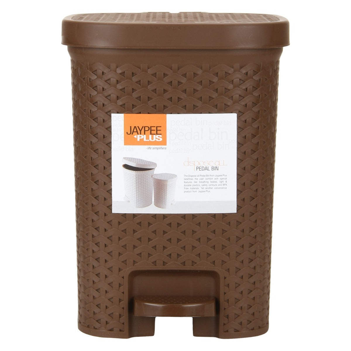 Jaypee Plus Dispose all Square Plastic Dustbin