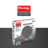 Prestige Cast Iron Scratch Resistant Round Base Dosa Tawa, 30cm (Black) 30557
