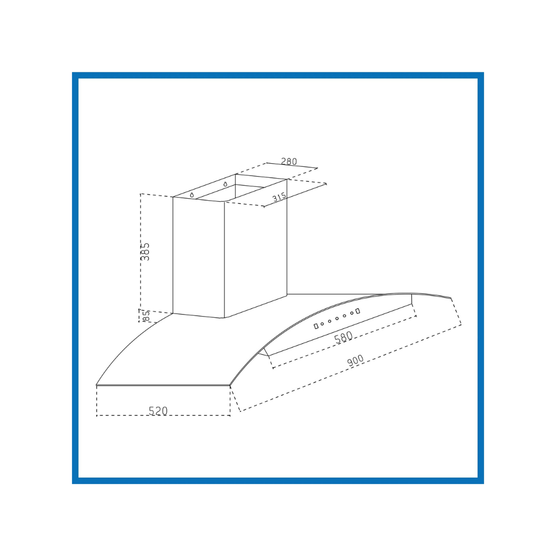 Glen CH 6059 BL MS AC 90cm