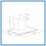 Glen CH 6062 BL MS AC 90cm Auto Clean